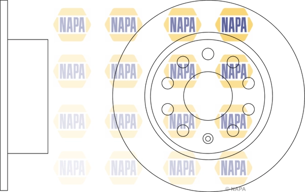 NAPA féktárcsa - NBD5713 - TothCarparts