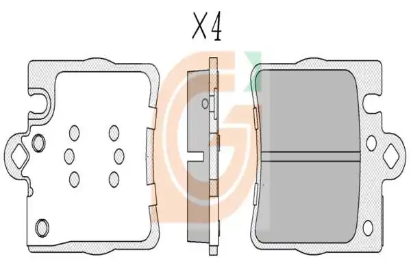 GAMA-SA fékbetétkészlet, tárcsafék - GA20133 - TothCarparts