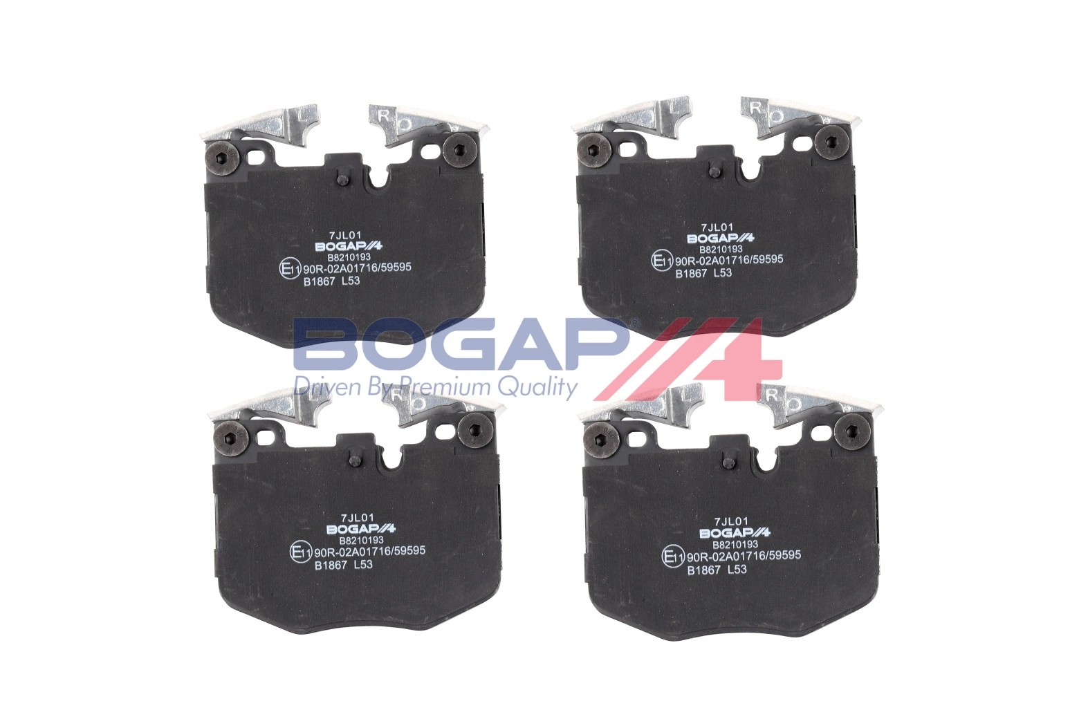BOGAP fékbetétkészlet, tárcsafék - B8210193 - TothCarparts