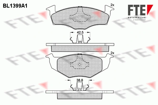 FTE fékbetétkészlet, tárcsafék - 9010171 - TothCarparts