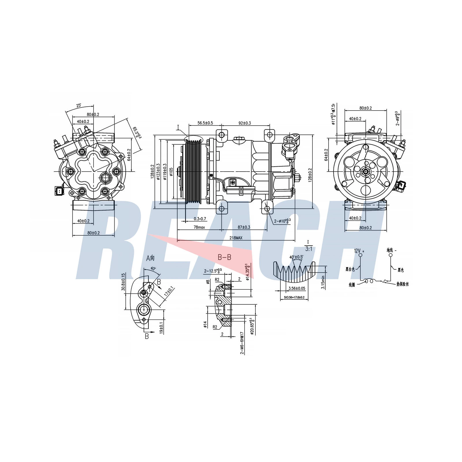 REACH kompresszor, klíma - 1.74.20578 - TothCarparts