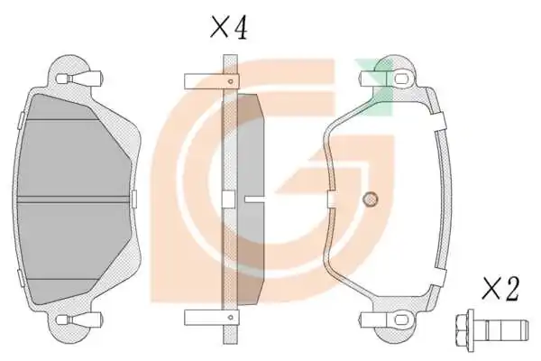 GAMA-SA fékbetétkészlet, tárcsafék - GA20306 - TothCarparts