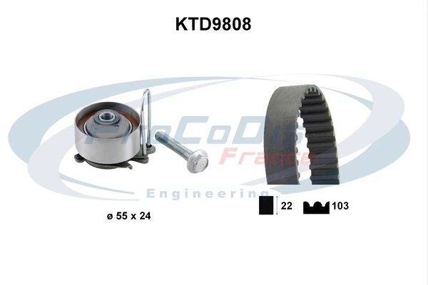 PROCODIS FRANCE Fogasszíjkészlet - KTD9808 - TothCarparts