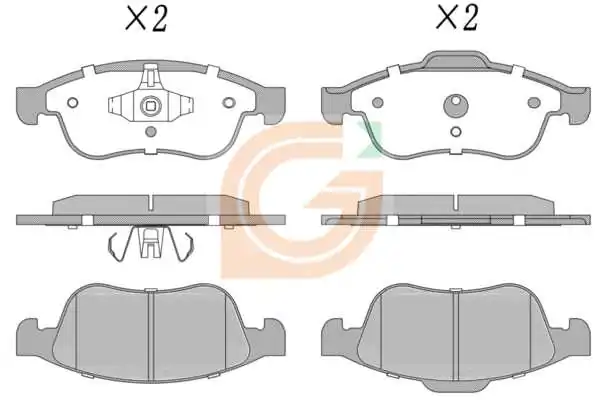 GAMA-SA fékbetétkészlet, tárcsafék - GA10629 - TothCarparts