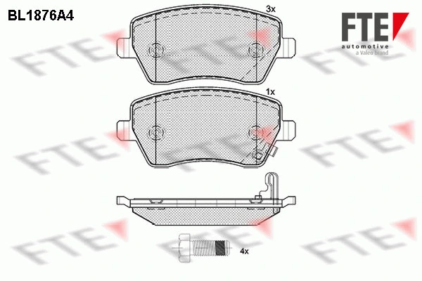 FTE fékbetétkészlet, tárcsafék - 9010461 - TothCarparts