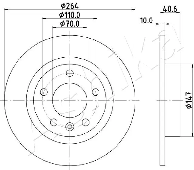 4X4 ESTANFI féktárcsa - EST-61-00-0400 - TothCarparts