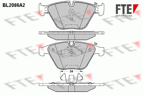 FTE fékbetétkészlet, tárcsafék - 9010670 - TothCarparts