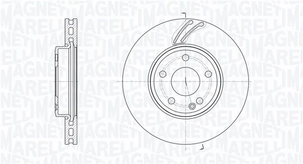 MAGNETI MARELLI féktárcsa - 361302040788 - TothCarparts