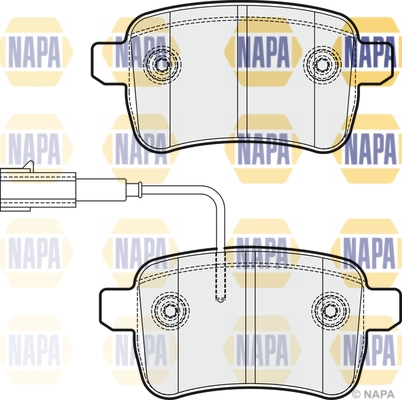 NAPA fékbetétkészlet, tárcsafék - NBP1544 - TothCarparts