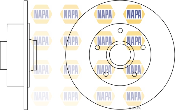 NAPA féktárcsa - NBD5203 - TothCarparts