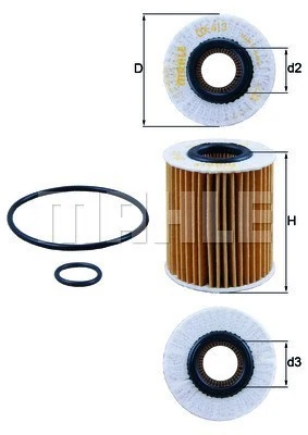 MAGNETI MARELLI olajszűrő - 154705133580 - TothCarparts