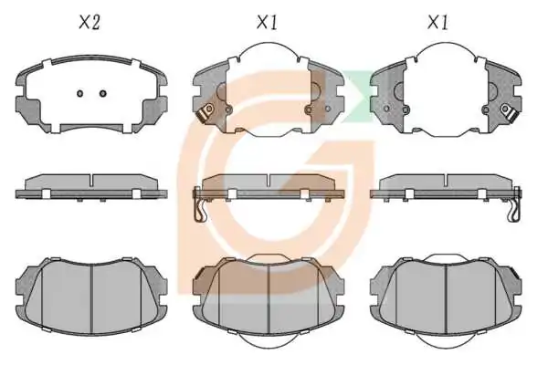 GAMA-SA fékbetétkészlet, tárcsafék - GA10295 - TothCarparts