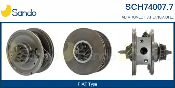 SANDO Törzscsoport, turbótöltő - SCH74007.7 - TothCarparts