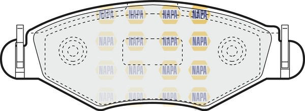 NAPA fékbetétkészlet, tárcsafék - NBP1560 - TothCarparts