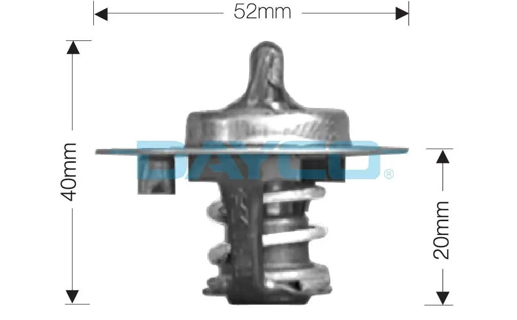 DAYCO-AU termosztát, hűtőfolyadék - DT27A - TothCarparts