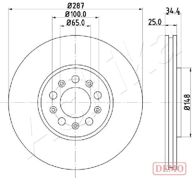 4X4 ESTANFI féktárcsa - EST-60-00-0901C - TothCarparts