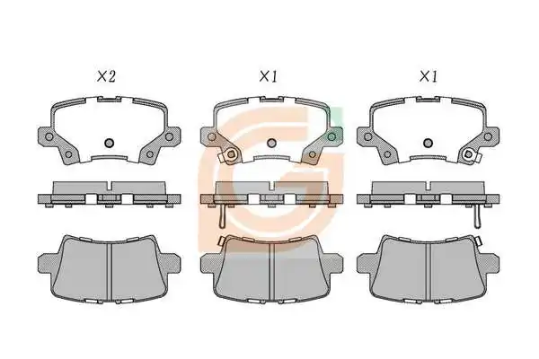GAMA-SA fékbetétkészlet, tárcsafék - GA20616 - TothCarparts