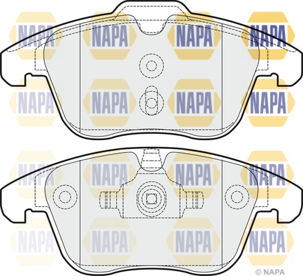 NAPA fékbetétkészlet, tárcsafék - NBP1695 - TothCarparts