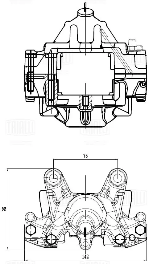 TRIALLI féknyereg - CF 032009 - TothCarparts