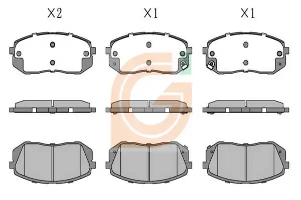 GAMA-SA fékbetétkészlet, tárcsafék - GA10355 - TothCarparts