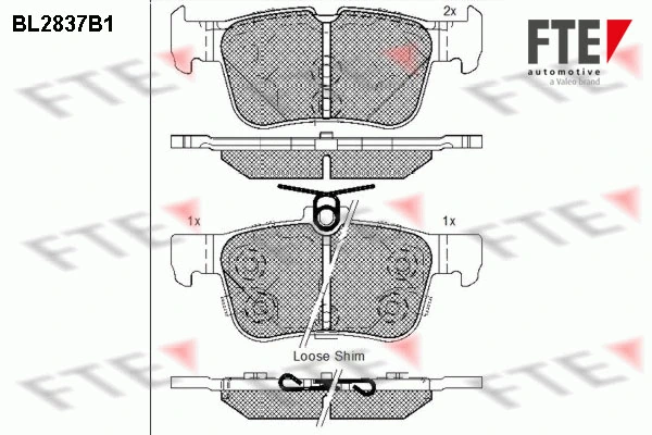 FTE fékbetétkészlet, tárcsafék - 9011016 - TothCarparts