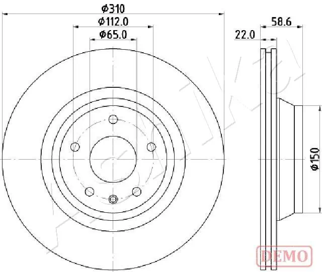 4X4 ESTANFI féktárcsa - EST-61-00-0919C - TothCarparts