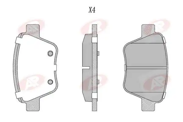 AP-SA fékbetétkészlet, tárcsafék - 5AP1608 - TothCarparts