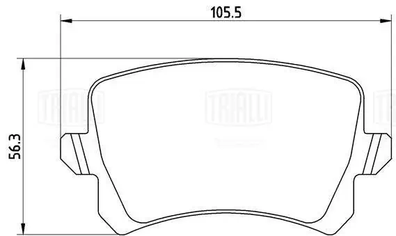 TRIALLI fékbetétkészlet, tárcsafék - PF 1878CR - TothCarparts