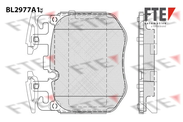 FTE fékbetétkészlet, tárcsafék - 9011223 - TothCarparts