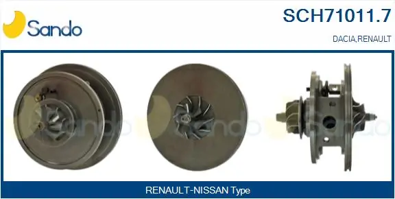 SANDO Törzscsoport, turbótöltő - SCH71011.7 - TothCarparts