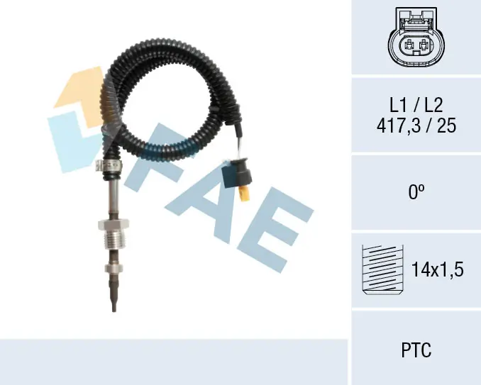 FAE Érzékelő, kipufogógáz-hőmérséklet - 68112 - TothCarparts