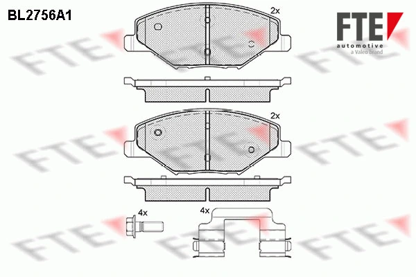 FTE fékbetétkészlet, tárcsafék - 9010964 - TothCarparts