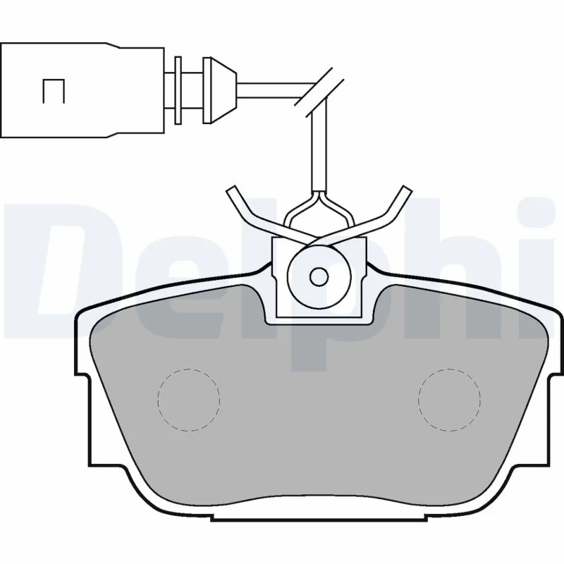 DELPHI fékbetétkészlet, tárcsafék - LP1541-18B1 - TothCarparts