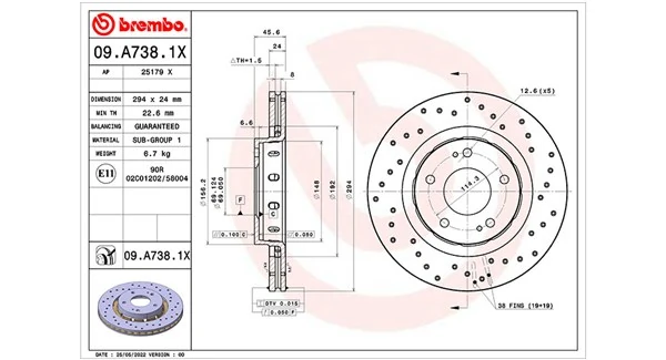 MAGNETI MARELLI féktárcsa - 360406176102 - TothCarparts