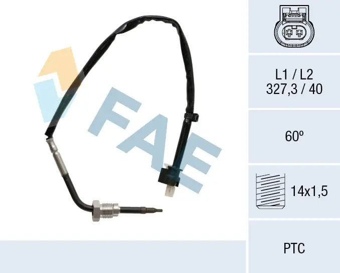 FAE Érzékelő, kipufogógáz-hőmérséklet - 68027 - TothCarparts