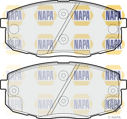 NAPA fékbetétkészlet, tárcsafék - NBP1403 - TothCarparts