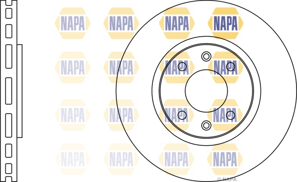 NAPA féktárcsa - NBD5155 - TothCarparts