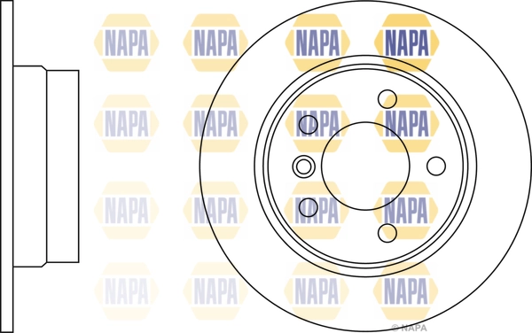 NAPA féktárcsa - NBD5344 - TothCarparts