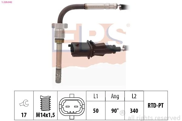 MDR Érzékelő, kipufogógáz-hőmérséklet - EPS-1220 042 - TothCarparts