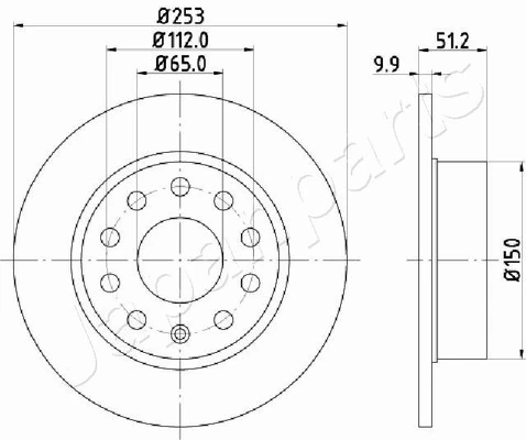 PEMEBLA féktárcsa - JAPDP-0902 - TothCarparts