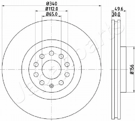 PEMEBLA féktárcsa - JAPDI-0907 - TothCarparts