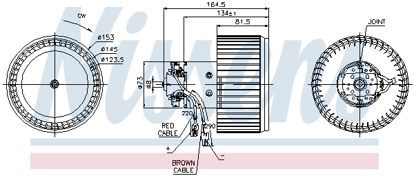 NISSENS Utastér-ventilátor - 87093 - TothCarparts