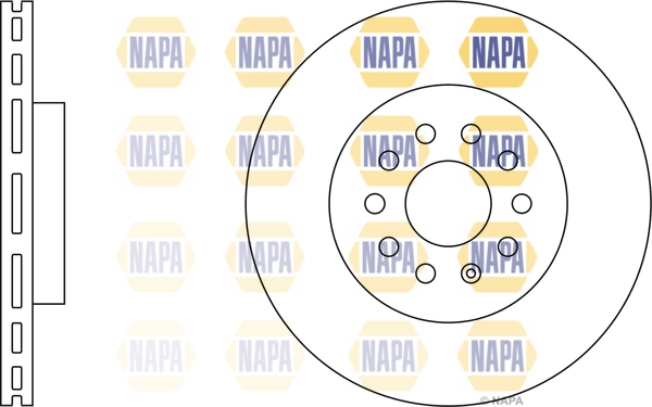 NAPA féktárcsa - NBD5445 - TothCarparts