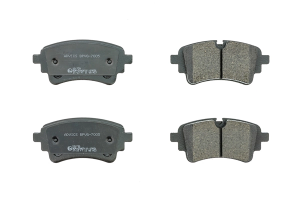 AISIN fékbetétkészlet, tárcsafék - BPVG-7005 - TothCarparts