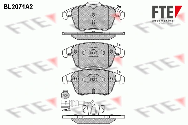 FTE fékbetétkészlet, tárcsafék - 9010655 - TothCarparts
