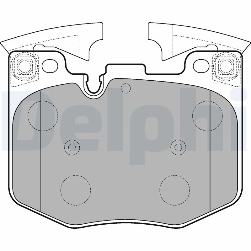 DELPHI fékbetétkészlet, tárcsafék - LP3235-17B1 - TothCarparts