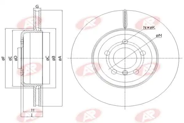 AP-SA féktárcsa - B2082V - TothCarparts