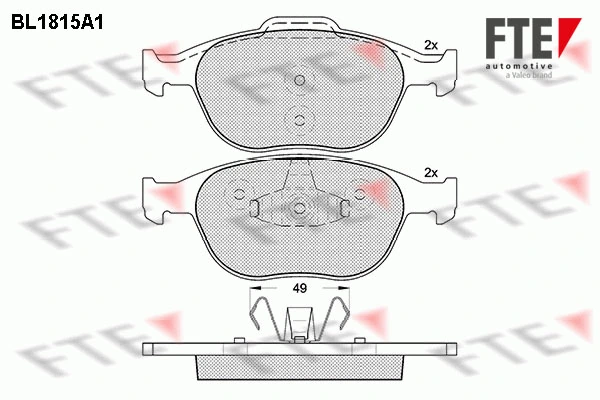 FTE fékbetétkészlet, tárcsafék - 9010393 - TothCarparts