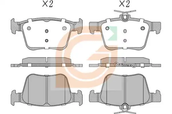 GAMA-SA fékbetétkészlet, tárcsafék - GA20024 - TothCarparts