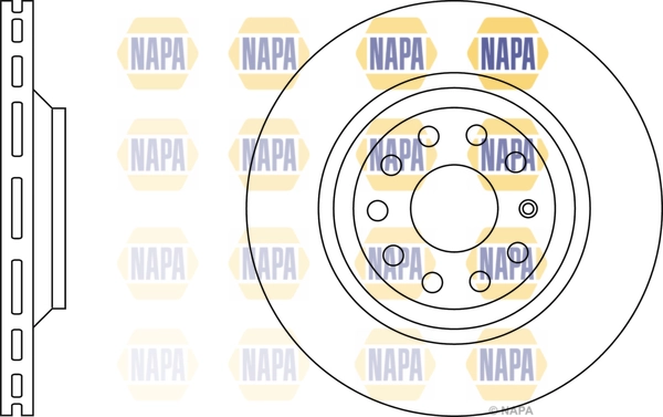 NAPA féktárcsa - NBD5037 - TothCarparts